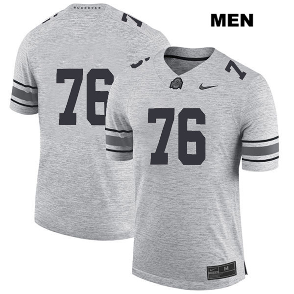 Ohio State Buckeyes Men's Branden Bowen #76 Gray Authentic Nike No Name College NCAA Stitched Football Jersey BI19X05OA